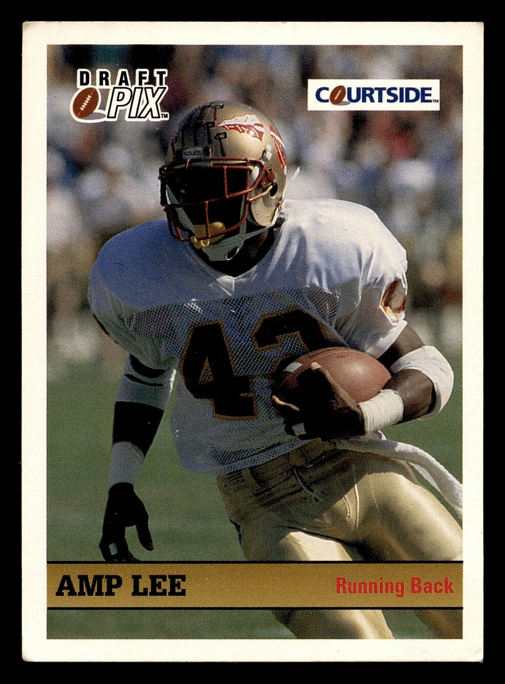 1992 Courtside Draft Pix #49 Amp Lee Bronze Football Card